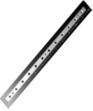 12" t-nut position strip for slot, with 1/4-20 tapped 